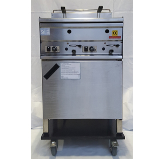 Friteuse, Gas-Doppelfriteuse, 2 x 8 l